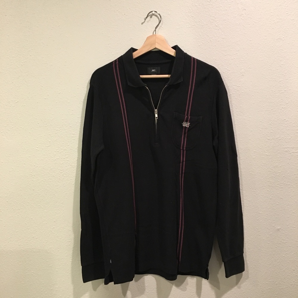 Obey Zipped Long Sleeve